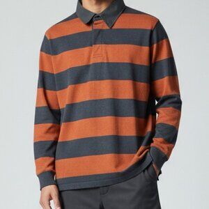 Toorallie Rugby Shirt‎ Men S Australian Merino Wool Blue Red Striped Long Sleeve